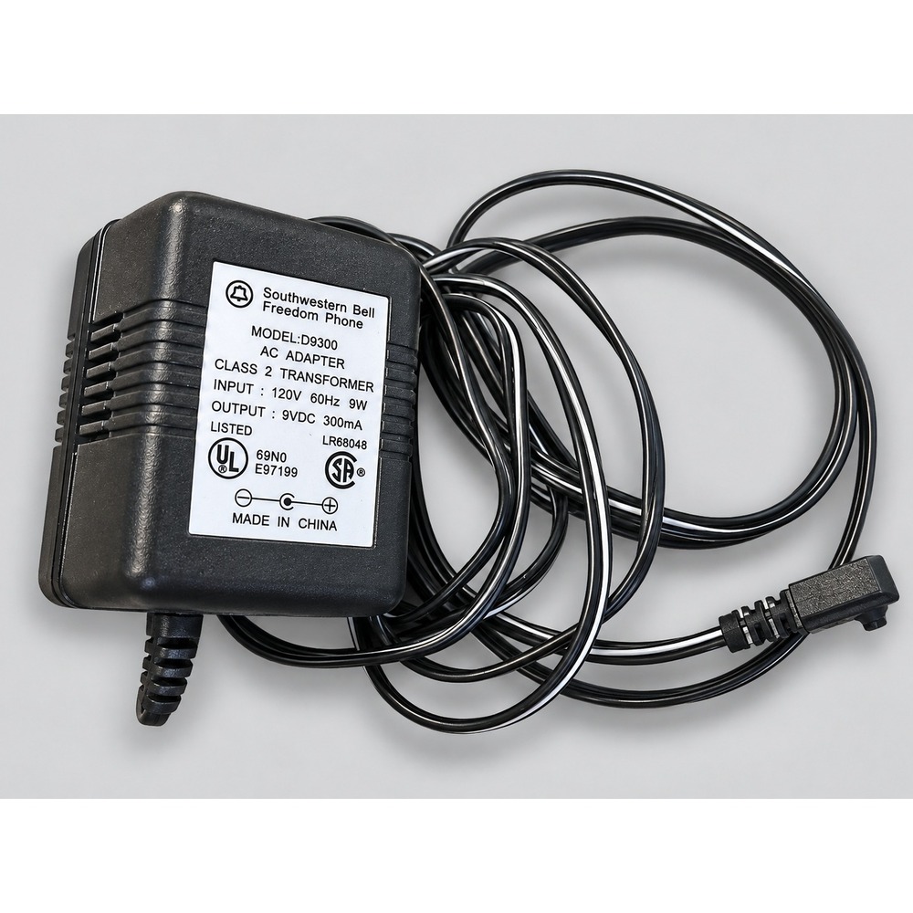 OEM Southwestern Bell Freedom Phone D9300 AC Adapter 9V DC Class 2 Condor